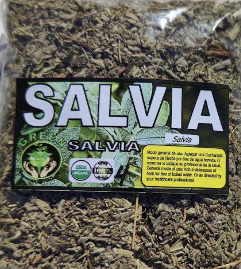 Salvia dried leaf retail package