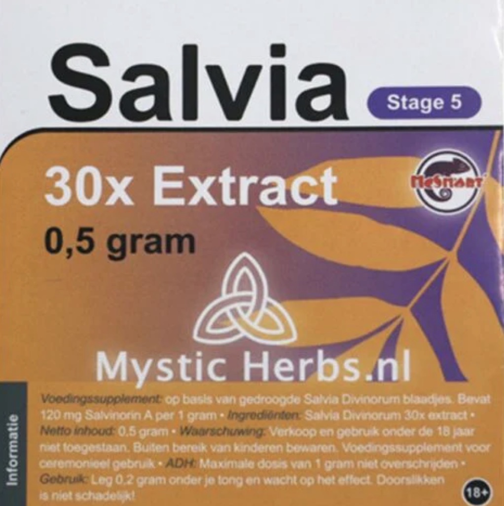 Salvia 30x extract 0.5 gram packet