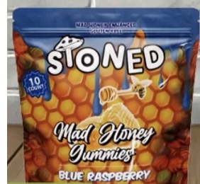 STONED Mad Honey Gummies product packaging