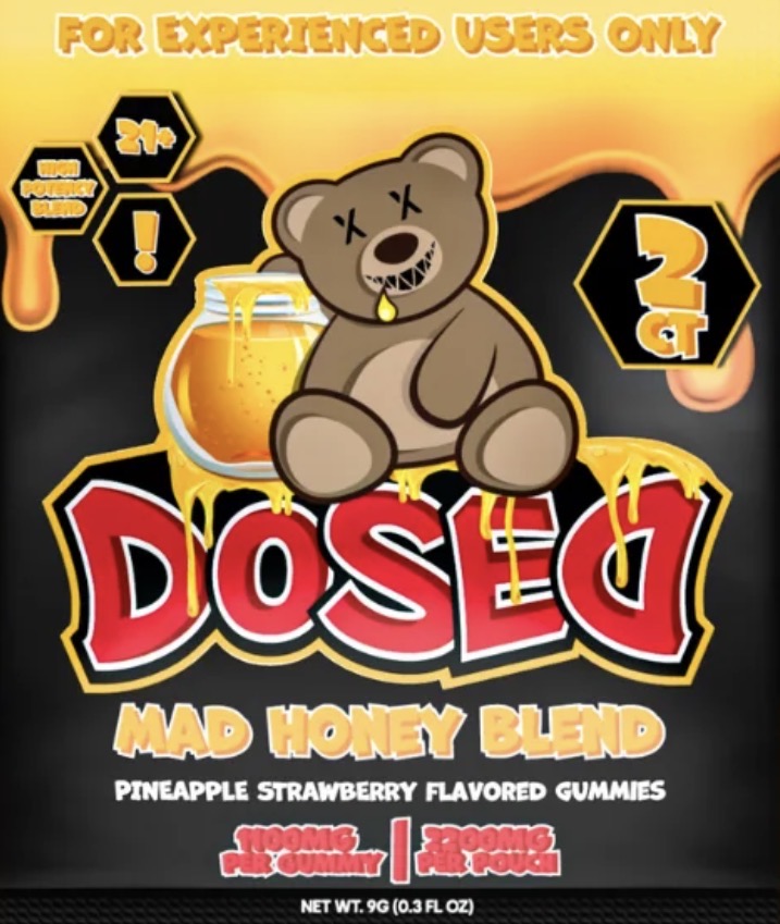 DOSED Mad Honey Blend product packaging