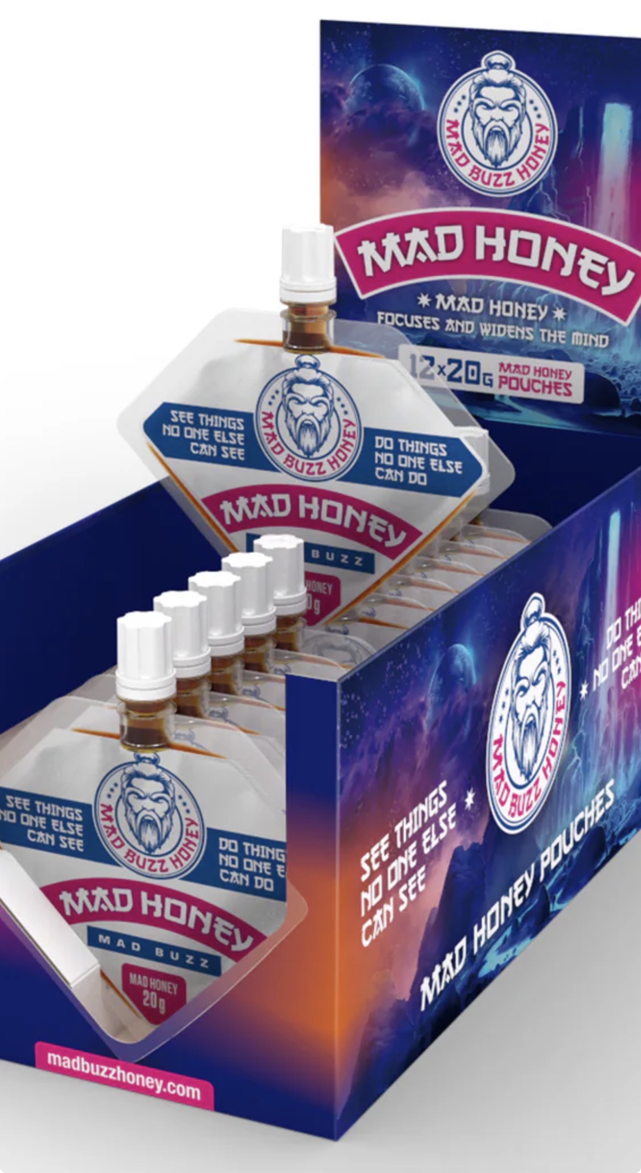 Mad Honey Display product packaging