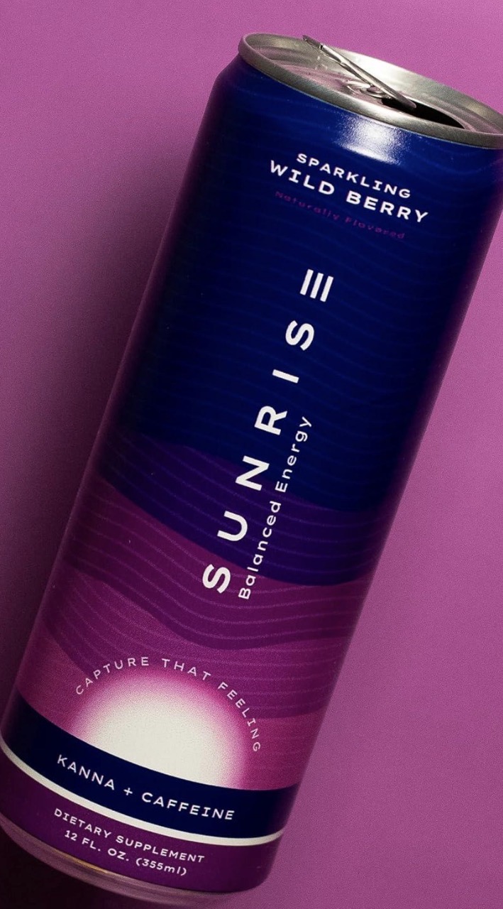 Purple canned kanna energy drink