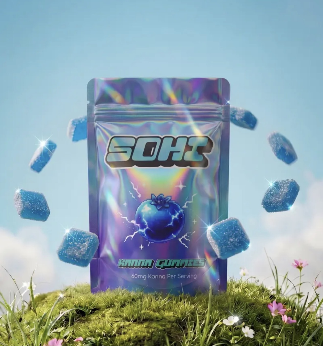 SOHI kanna gummies fruit-flavored cubes