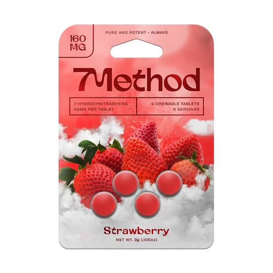 Method 7-OH 160mg strawberry chewable tablets