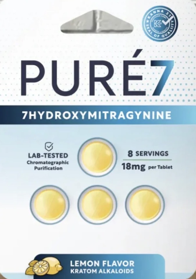PURE7 7-Hydroxymitragynine lemon flavor