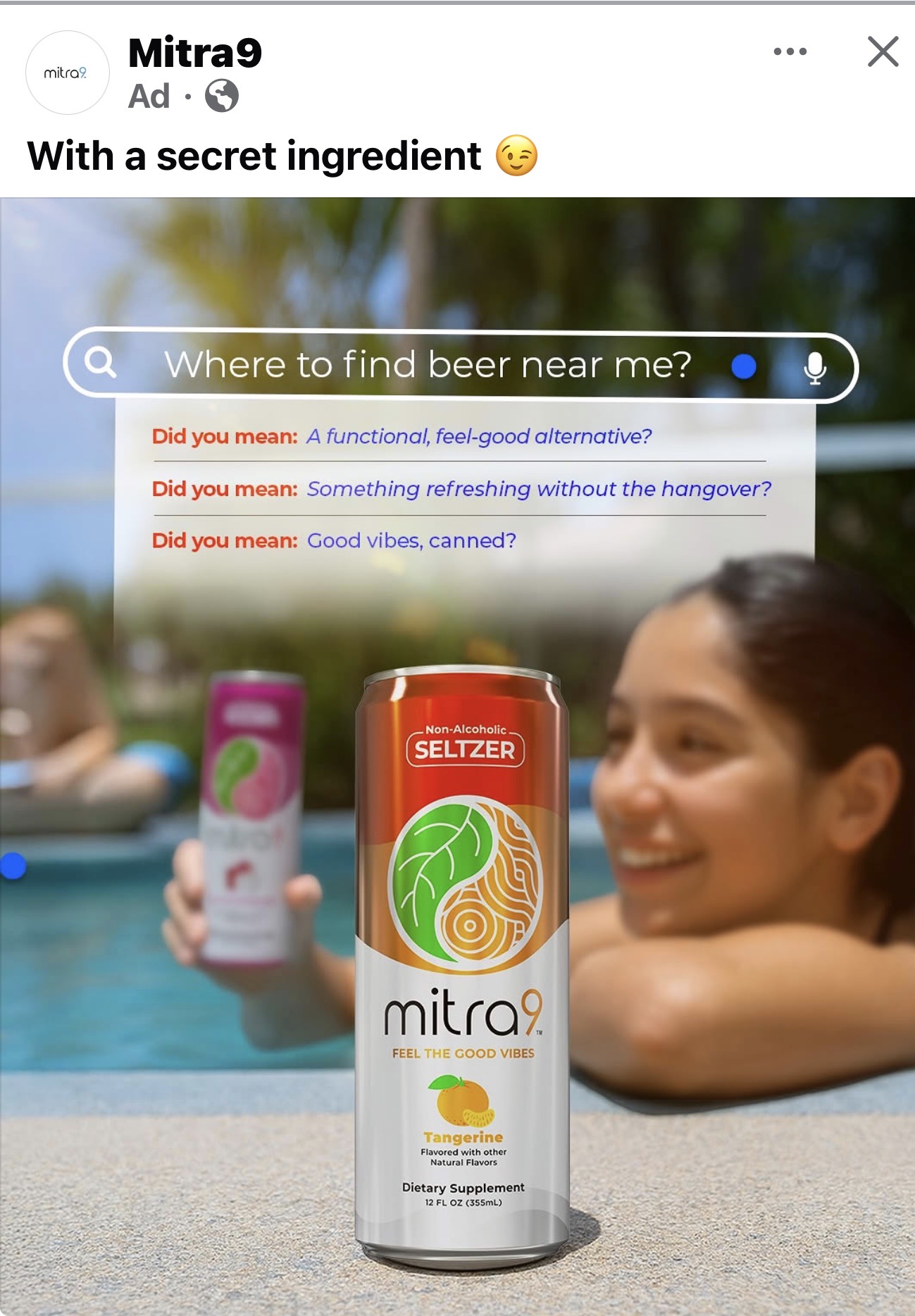 Mitra-9 functional seltzer