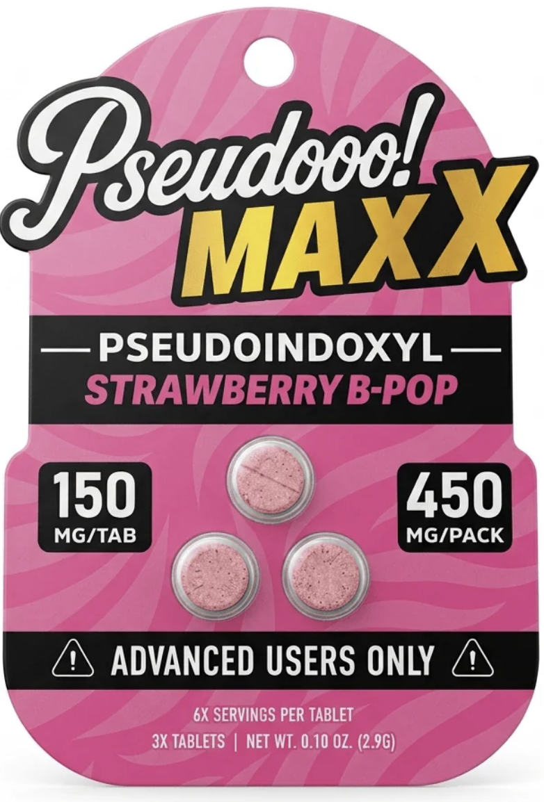 Pseudoool! MAX Strawberry B-Pop 150mg per tablet