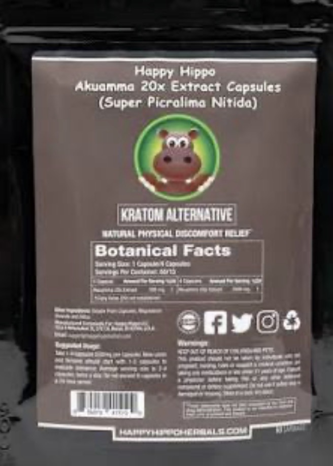 Happy Hippo Akuamma 20x Extract Capsules