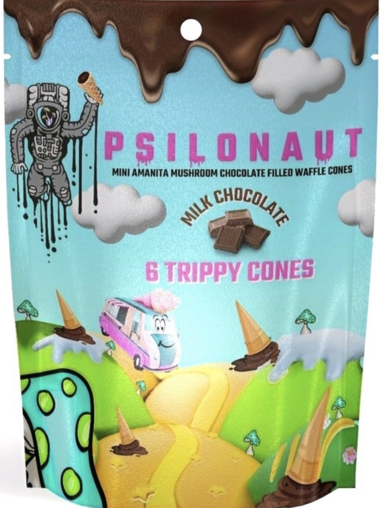Psilonaut Milk Chocolate Trippy Cones