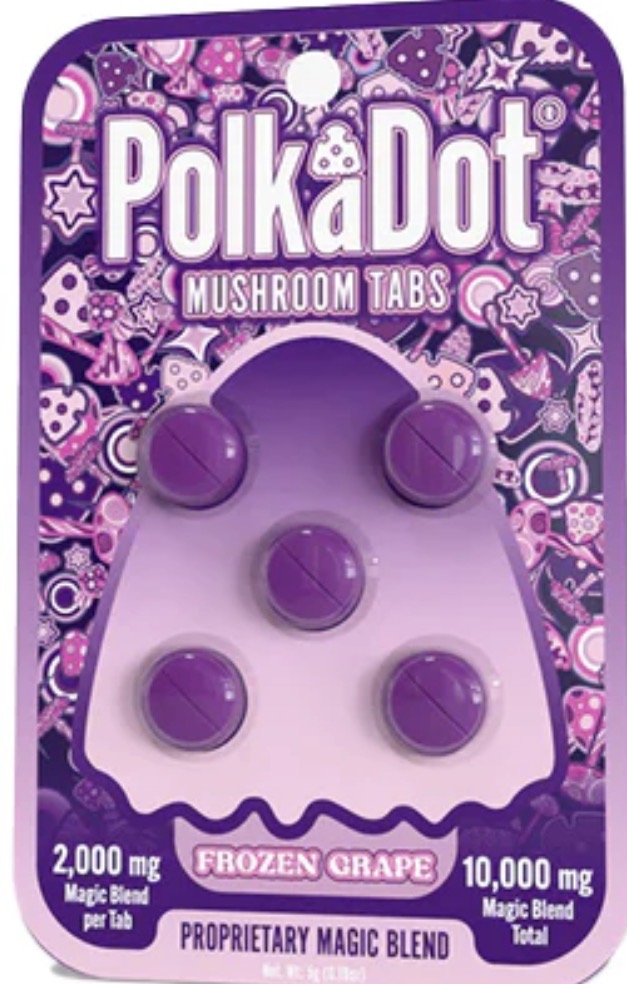 PolkaDot Mushroom Bites Frozen Grape