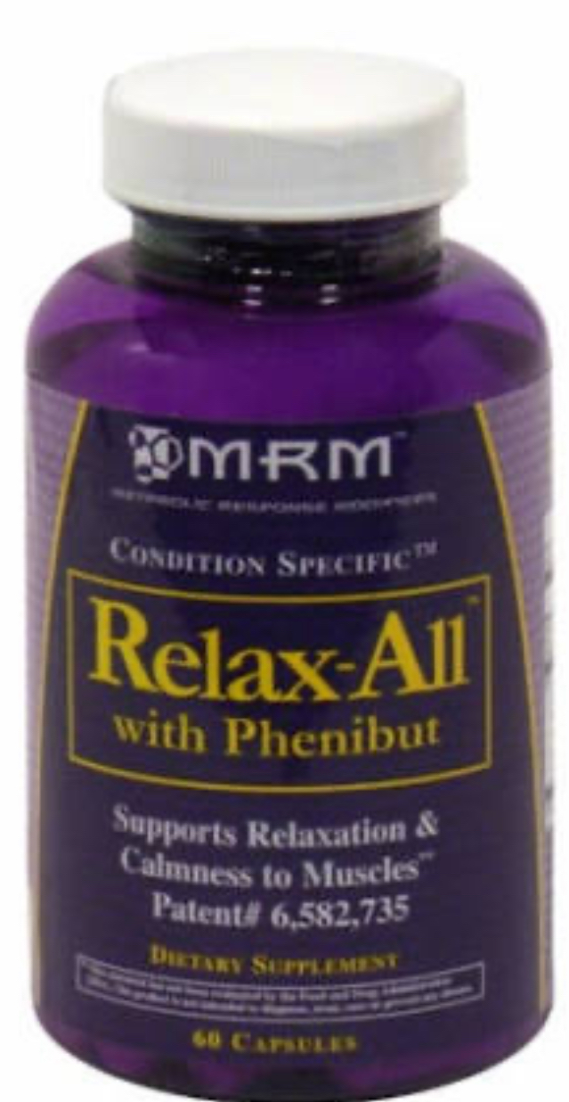 Relax-All product with phenibut capsules