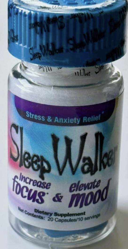 Sleep Walk product marketed for stress and mood support
