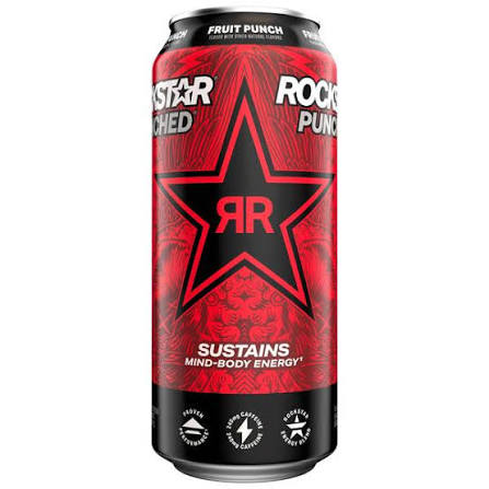 Star Rock'd fruit punch energy drink