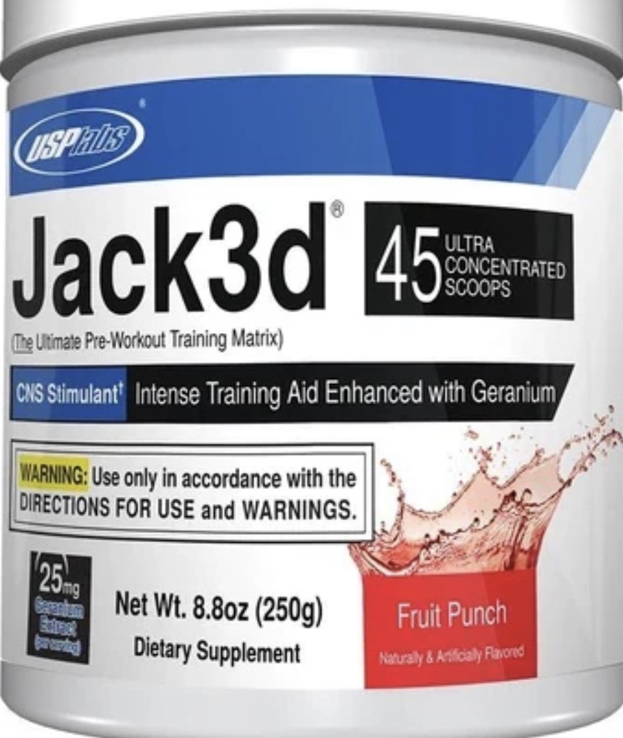 Jack3d pre-workout product